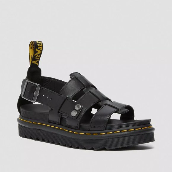 Dr. Martens Terry Men\'s Size 9 Black Leather Fisherman Sandals (size info below) main image 7
